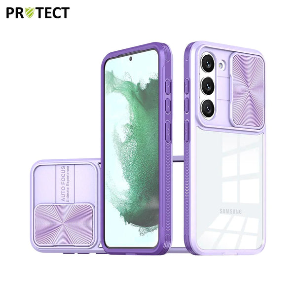 IE027 PROTECT Schutzh¨¹lle f¨¹r Samsung Galaxy S23 Plus 5G S916, Lila