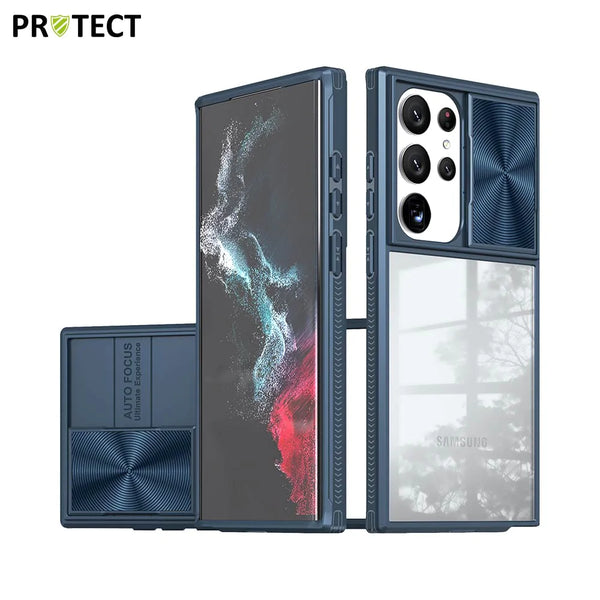 Funda protectora IE027 PROTECT para Samsung Galaxy S23 Ultra 5G S918 Azul Marino