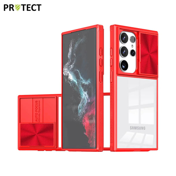 IE027 PROTECT Schutzh¨¹lle f¨¹r Samsung Galaxy S24 Ultra 5G S928 Rot