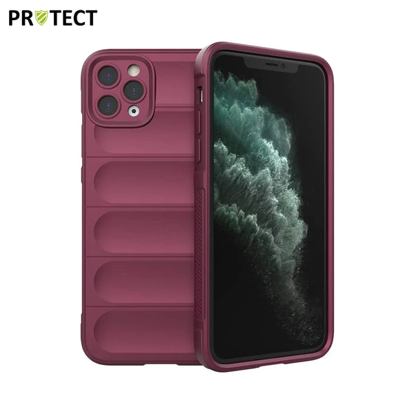 Funda protectora IX008 PROTECT para Apple iPhone 11 Pro Max en color ciruela