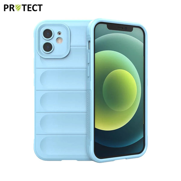 Funda protectora IX008 PROTECT para Apple iPhone 12 Azul Claro