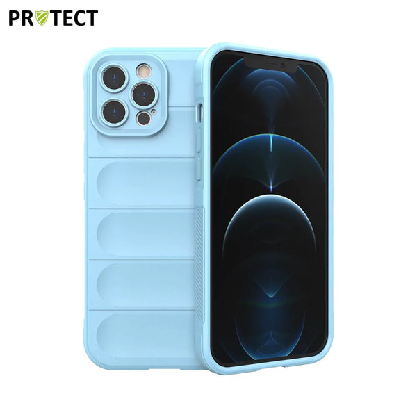 Funda protectora IX008 PROTECT para Apple iPhone 12 Pro Max Azul Claro
