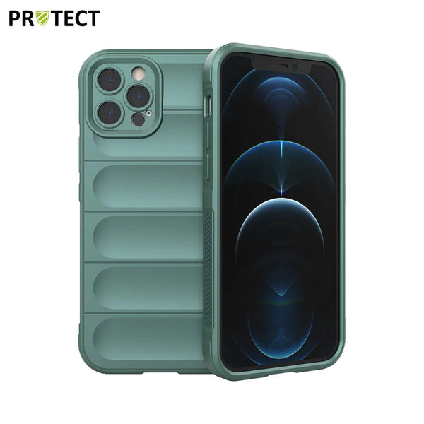 Funda protectora IX008 PROTECT para Apple iPhone 12 Pro Verde Oscuro