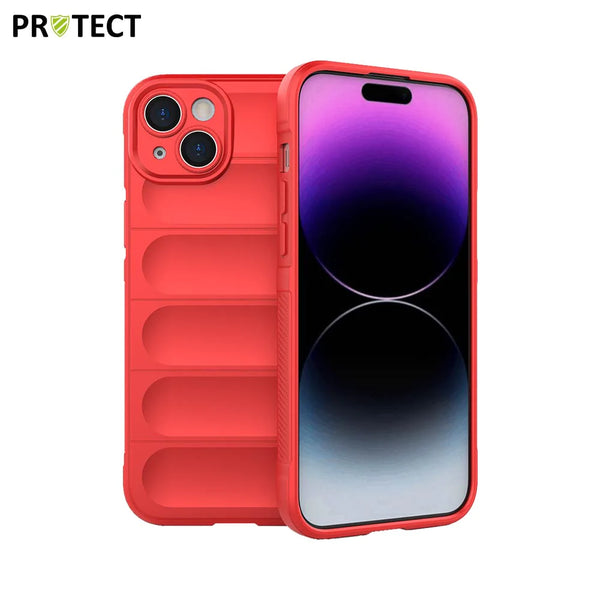 Funda protectora IX008 PROTECT para Apple iPhone 15 Plus Roja