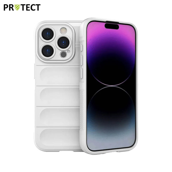 Funda protectora IX008 PROTECT para Apple iPhone 15 Pro Blanca
