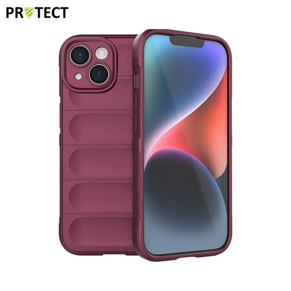 Funda protectora IX008 PROTECT para Apple iPhone 15 color ciruela