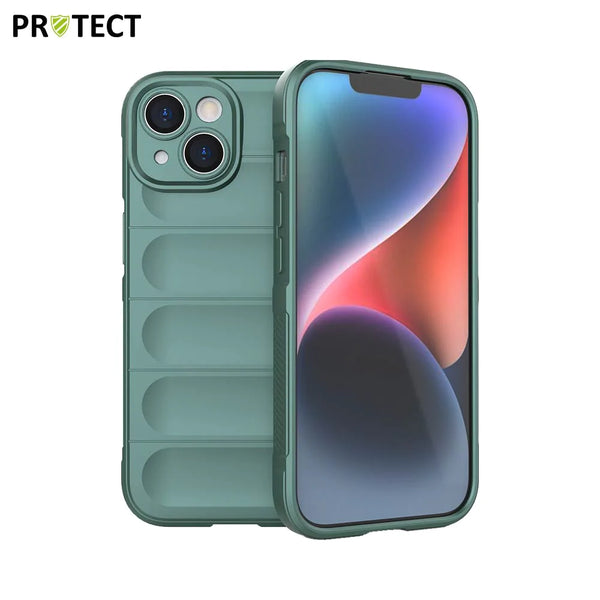 Funda protectora IX008 PROTECT para Apple iPhone 15 Verde Oscuro