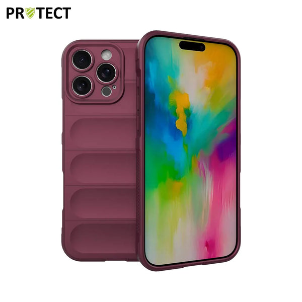 Funda protectora IX008 PROTECT para Apple iPhone 16 Pro Max en color ciruela
