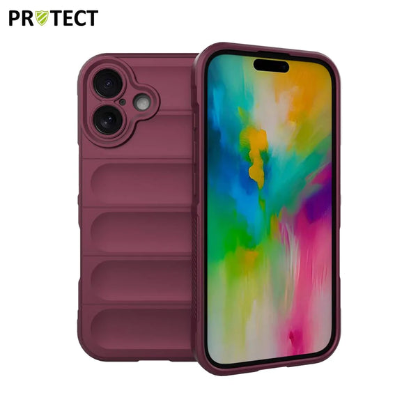 Funda protectora IX008 PROTECT para Apple iPhone 16 Ciruela