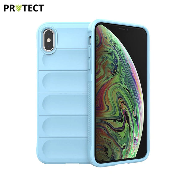 Coque de Protection IX008 PROTECT pour Apple iPhone XS Max Bleu Clair