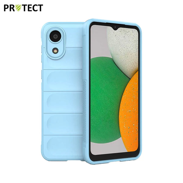 IX008 PROTECT Schutzh¨¹lle f¨¹r Samsung Galaxy A03 Core A032 Hellblau