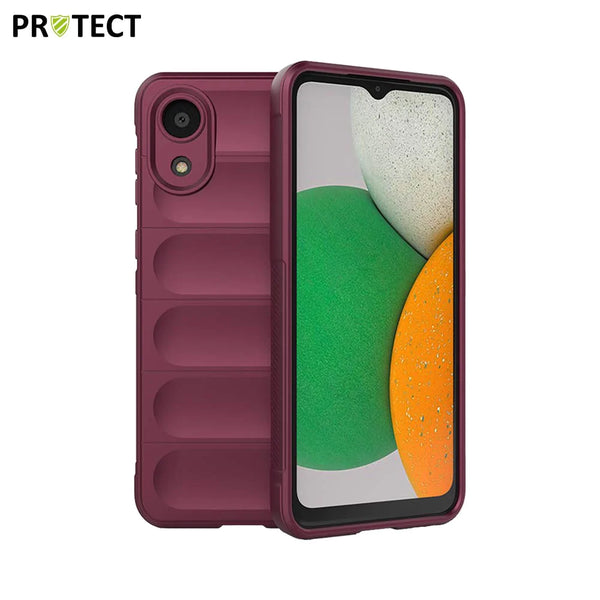 IX008 PROTECT Schutzh¨¹lle f¨¹r Samsung Galaxy A03 Core A032 Pflaume