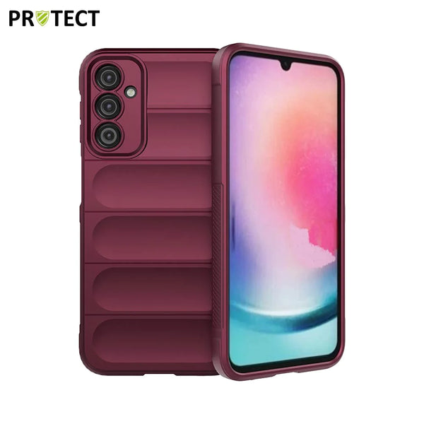 Funda protectora IX008 PROTECT para Samsung Galaxy A24 4G A245 Ciruela