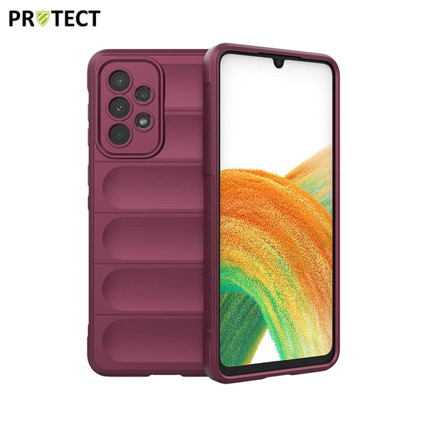 Funda protectora IX008 PROTECT para Samsung Galaxy A33 5G A336 Ciruela