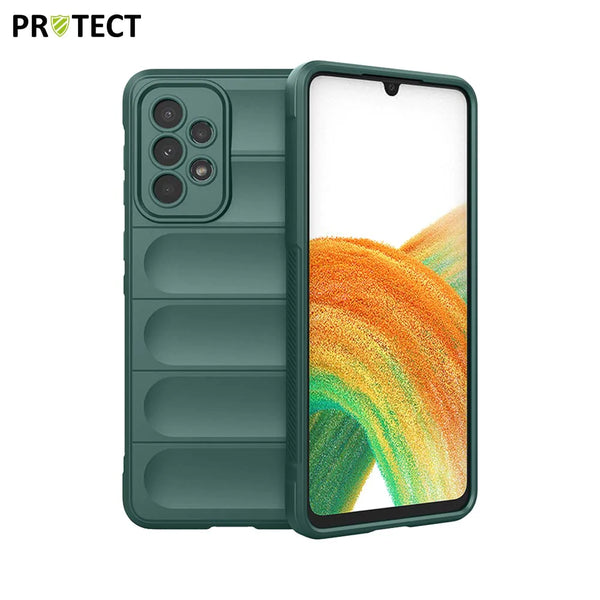 IX008 PROTECT Schutzh¨¹lle f¨¹r Samsung Galaxy A33 5G A336, Dunkelgr¨¹n
