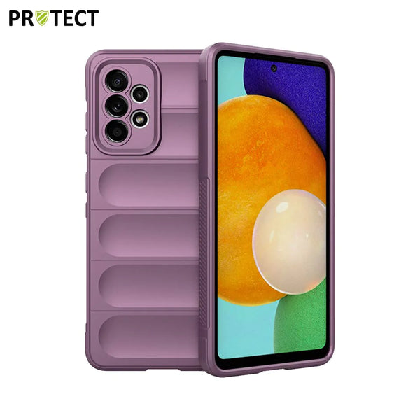 Funda protectora IX008 PROTECT para Samsung Galaxy A52 5G A526 y A52 4G A525 Lavanda