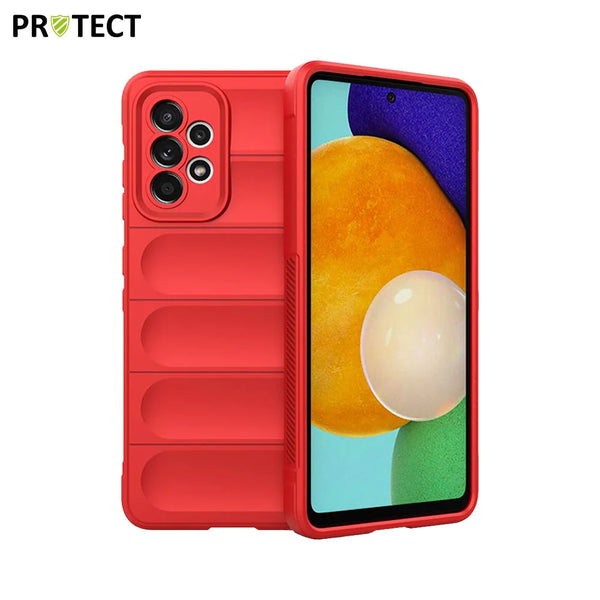 Funda protectora IX008 PROTECT para Samsung Galaxy A52 5G A526 y A52 4G A525 Roja