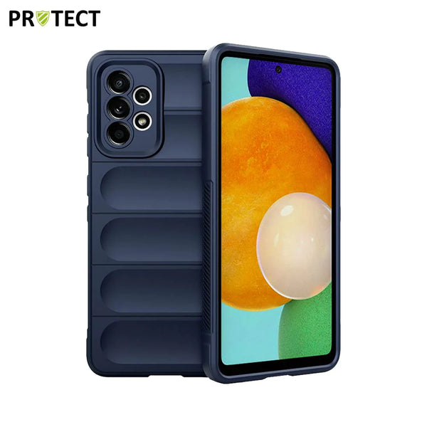 IX008 PROTECT Schutzh¨¹lle f¨¹r Samsung Galaxy A52 5G A526 & A52 4G A525 Saphir