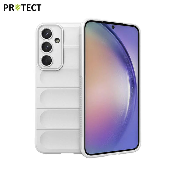 Funda protectora IX008 PROTECT para Samsung Galaxy A55 5G A556 Blanca