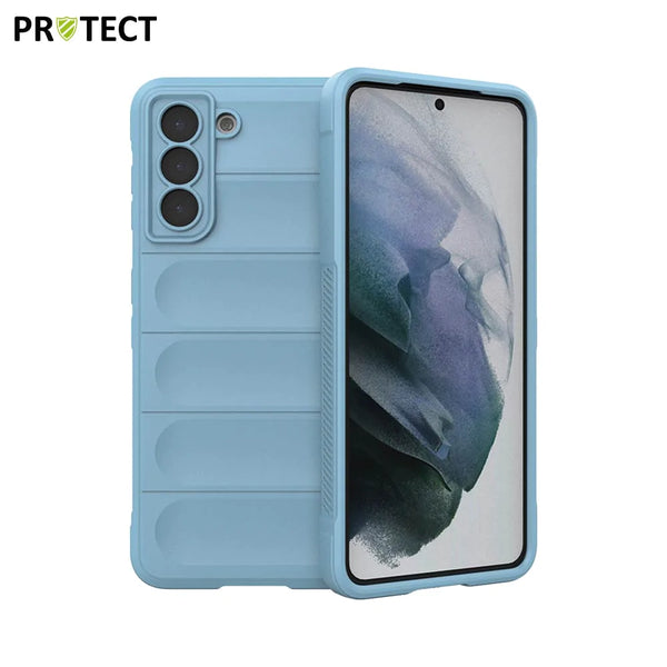 IX008 PROTECT Schutzh¨¹lle f¨¹r Samsung Galaxy S21 5G G991 Hellblau