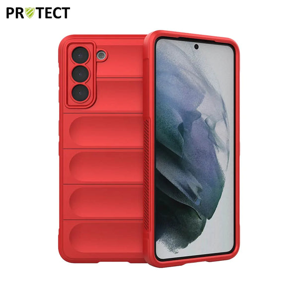 IX008 PROTECT Schutzh¨¹lle f¨¹r Samsung Galaxy S21 5G G991 Rot