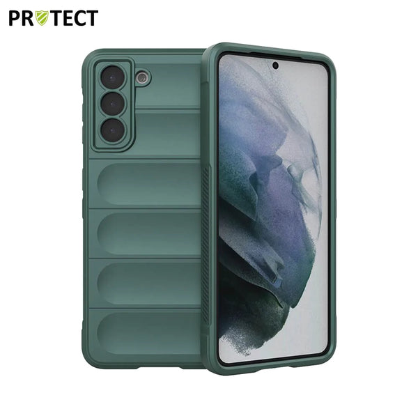 Funda protectora IX008 PROTECT para Samsung Galaxy S21 5G G991 Verde Oscuro