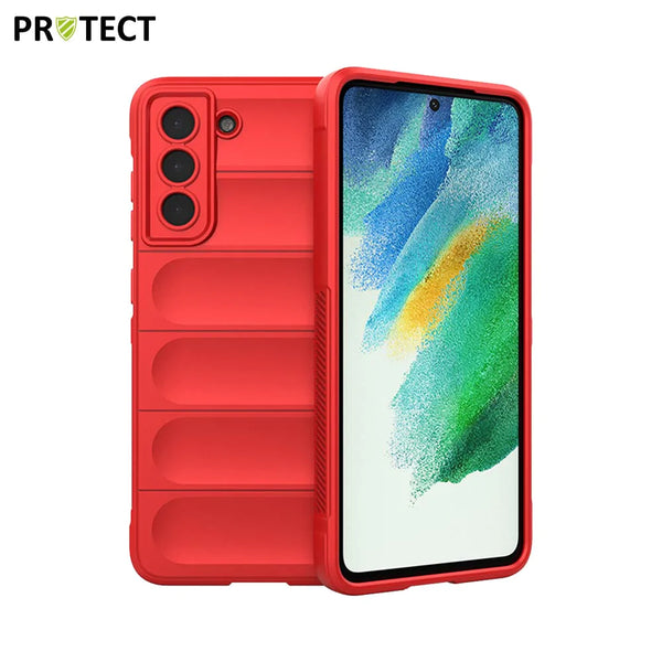 Funda protectora IX008 PROTECT para Samsung Galaxy S21 FE G990 Roja