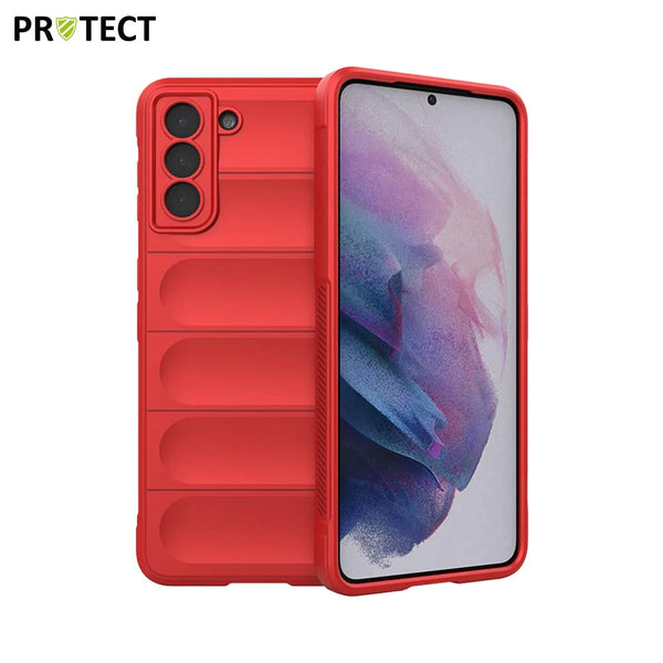 Funda protectora IX008 PROTECT para Samsung Galaxy S21 Plus 5G G996 Rojo