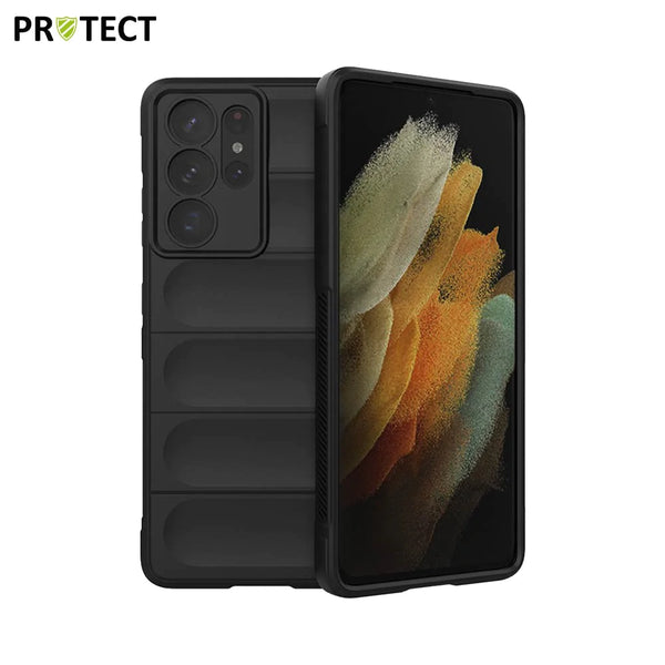 Funda protectora IX008 PROTECT para Samsung Galaxy S21 Ultra 5G G998 Negra