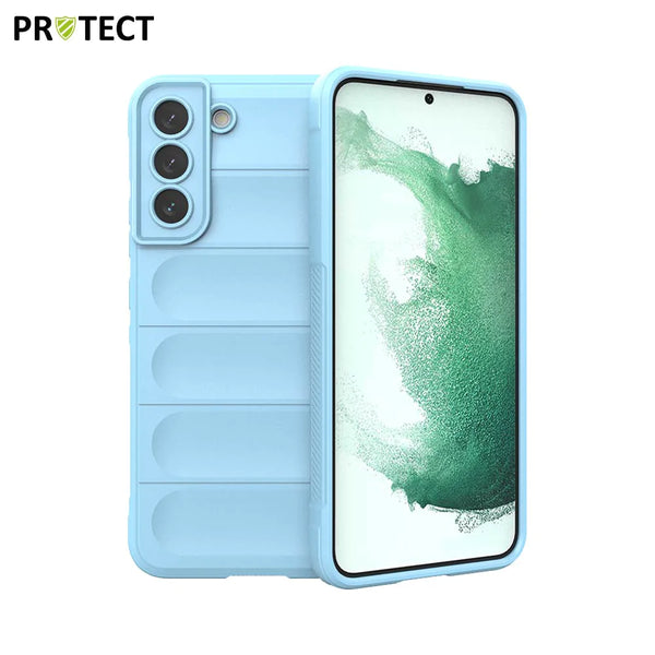 Funda protectora IX008 PROTECT para Samsung Galaxy S22 Plus S906 Azul Claro