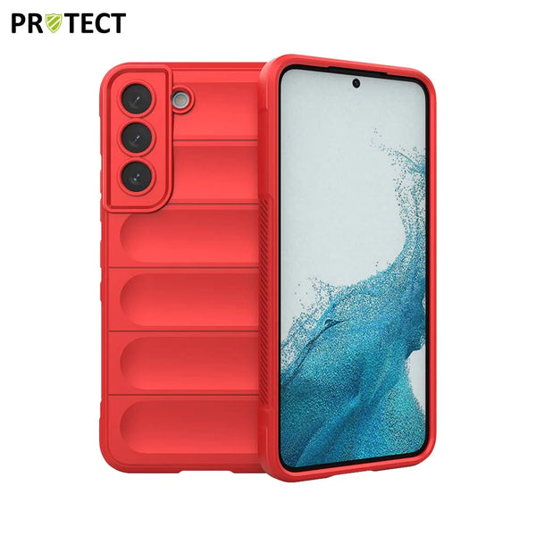Funda protectora IX008 PROTECT para Samsung Galaxy S22 S901 Roja