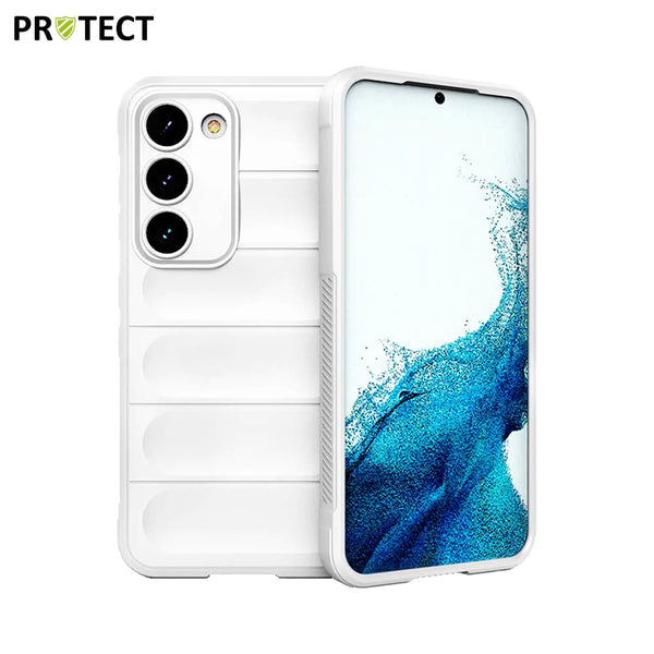 Funda protectora IX008 PROTECT para Samsung Galaxy S23 5G S911 Blanca