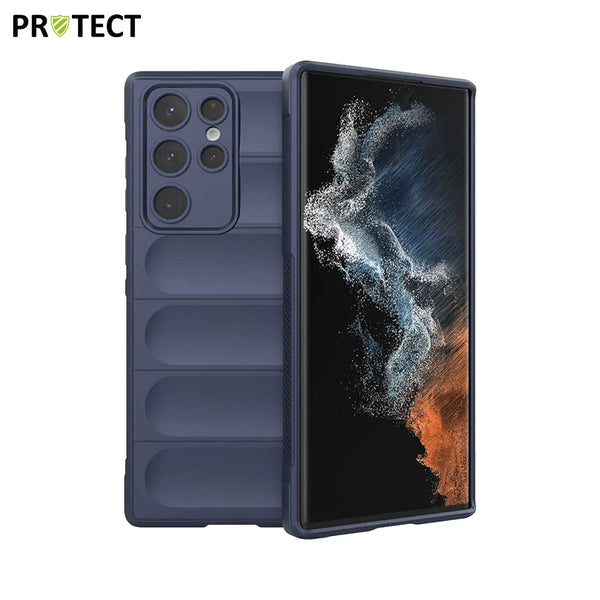 IX008 PROTECT Schutzh¨¹lle f¨¹r Samsung Galaxy S23 Ultra 5G S918 Saphir