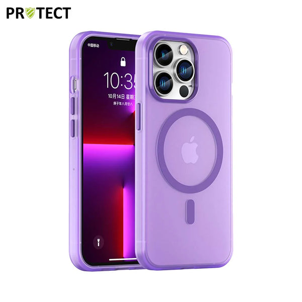 Coque de Protection MF-006 MagSafe PROTECT pour Apple iPhone 13 Pro Violet Fonc¨¦