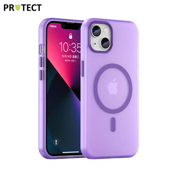 Coque de Protection MF-006 MagSafe PROTECT pour Apple iPhone 13 Violet Fonc¨¦