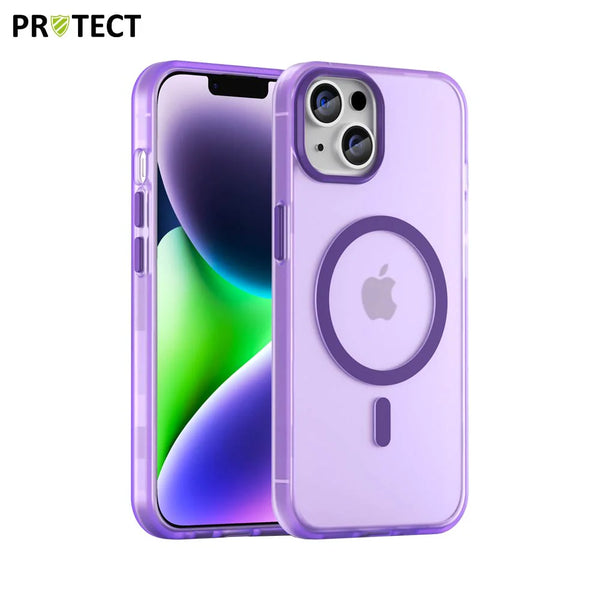Coque de Protection MF-006 MagSafe PROTECT pour Apple iPhone 14 Violet Fonc¨¦
