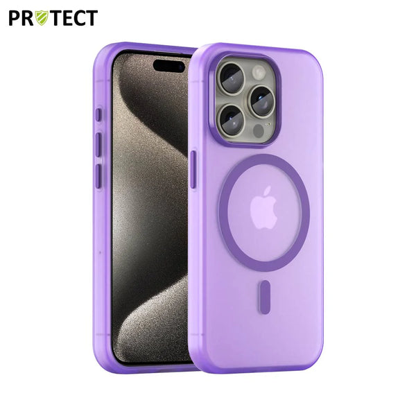 Coque de Protection MF-006 MagSafe PROTECT pour Apple iPhone 15 Pro Violet Fonc¨¦