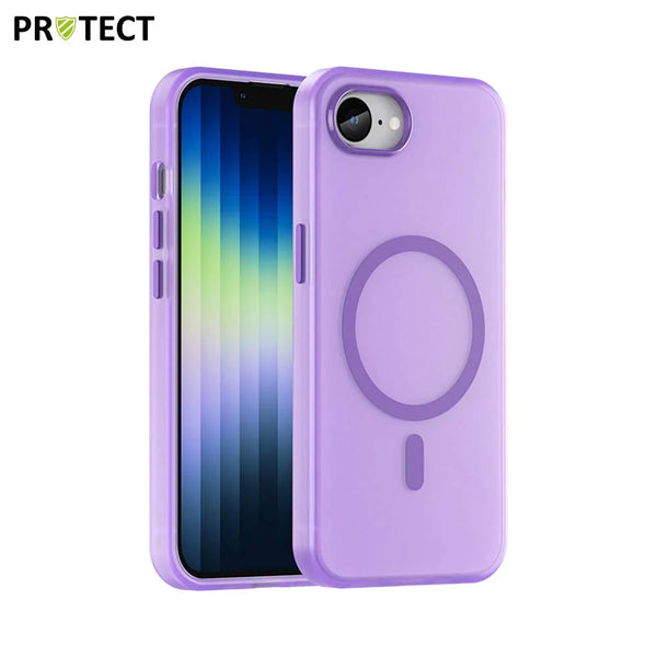 Coque de Protection MF-006 MagSafe PROTECT pour Apple iPhone SE 4 Violet Fonc¨¦