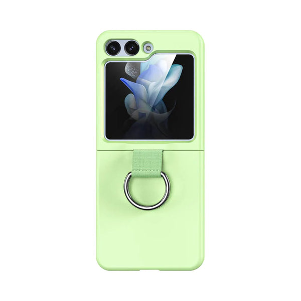 Samsung Galaxy Z Flip 5 5G F731 Z-FL2 Schutzh¨¹lle mit Ring Hellgr¨¹n