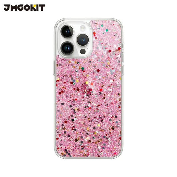 Coque de Protection Twinkle JMGOKIT pour Apple iPhone 15 Pro Rose