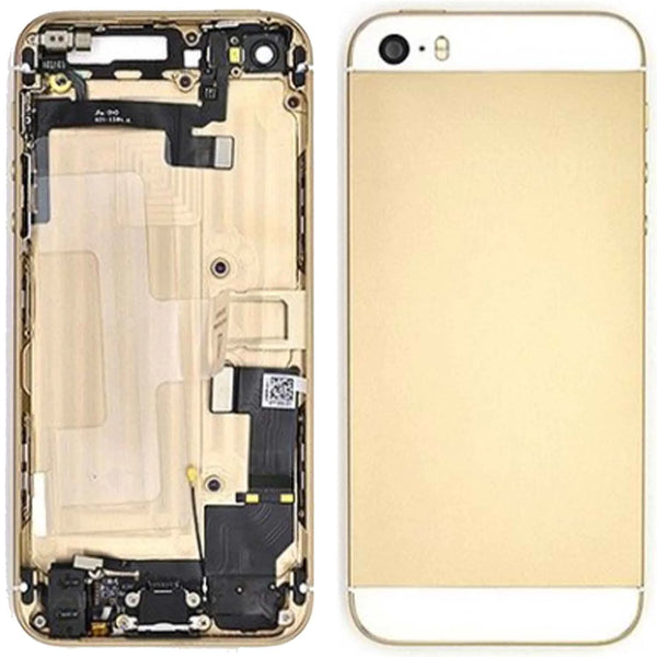 Funda de reparaci¨®n completa dorada premium para iPhone 5S de Apple