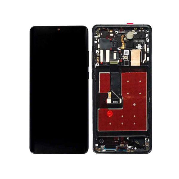Oled Touchscreen mit Rahmen Huawei P30 Pro P30 Pro New Edition Schwarz