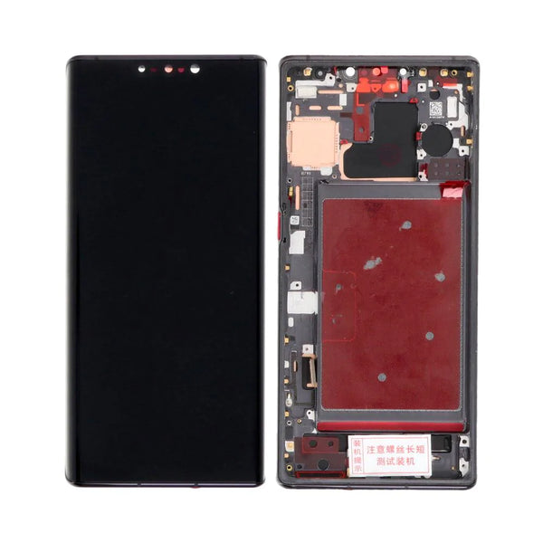 Original gezogener Touchscreen mit Rahmen Huawei Mate 30 Pro Schwarz