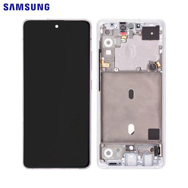 Schermo touch originale Samsung Galaxy A51 5G A516 GH82-23100B GH82-23124B bianco prismatico