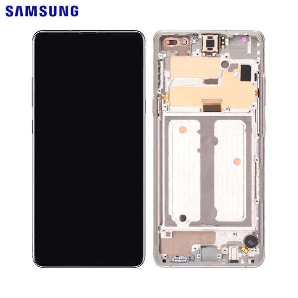 Touch Screen Originale Samsung Galaxy S10 5G G977 GH82-20442A Crown Silver
