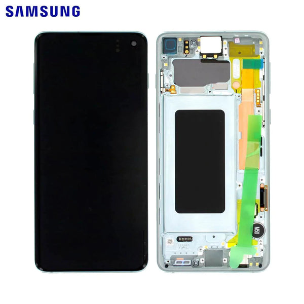 Touch Screen Originale Samsung Galaxy S10 G973 GH82-18835E GH82-18850E Prism Green