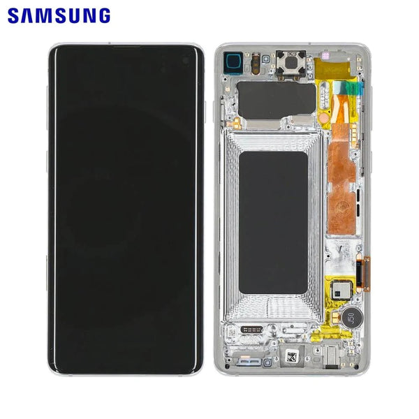 Touch Screen Originale Samsung Galaxy S10 G973 GH82-18835G GH82-18850G Argento