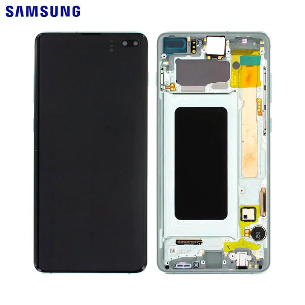 Touch Screen Originale Samsung Galaxy S10 Plus G975 GH82-18834E GH82-18849E GH82-18857E Prism Green
