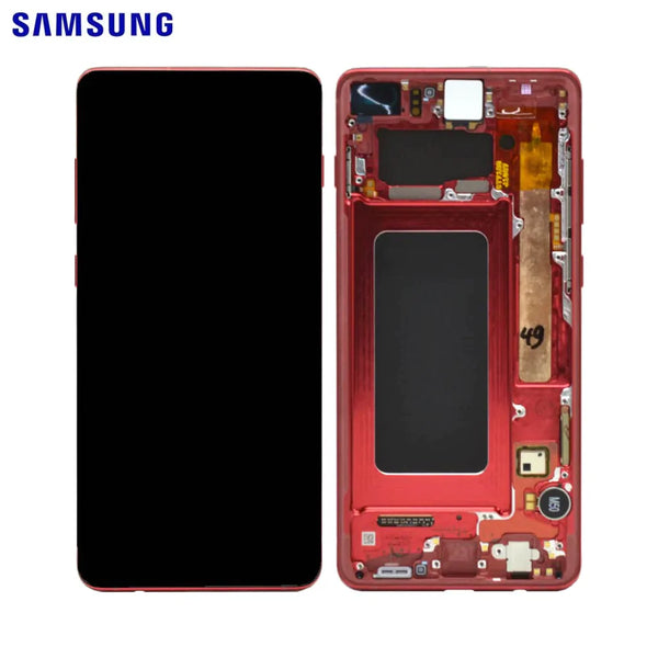 Touch Screen Originale Samsung Galaxy S10 Plus G975 GH82-18834H GH82-18849H Rosso