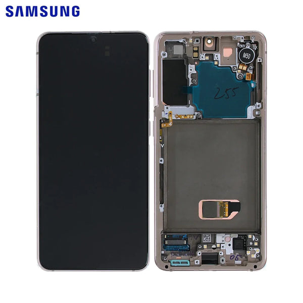 Touch Screen Originale Samsung Galaxy S21 5G G991 GH82-27255B GH82-27256B (Senza Fotocamera) Phantom Violet